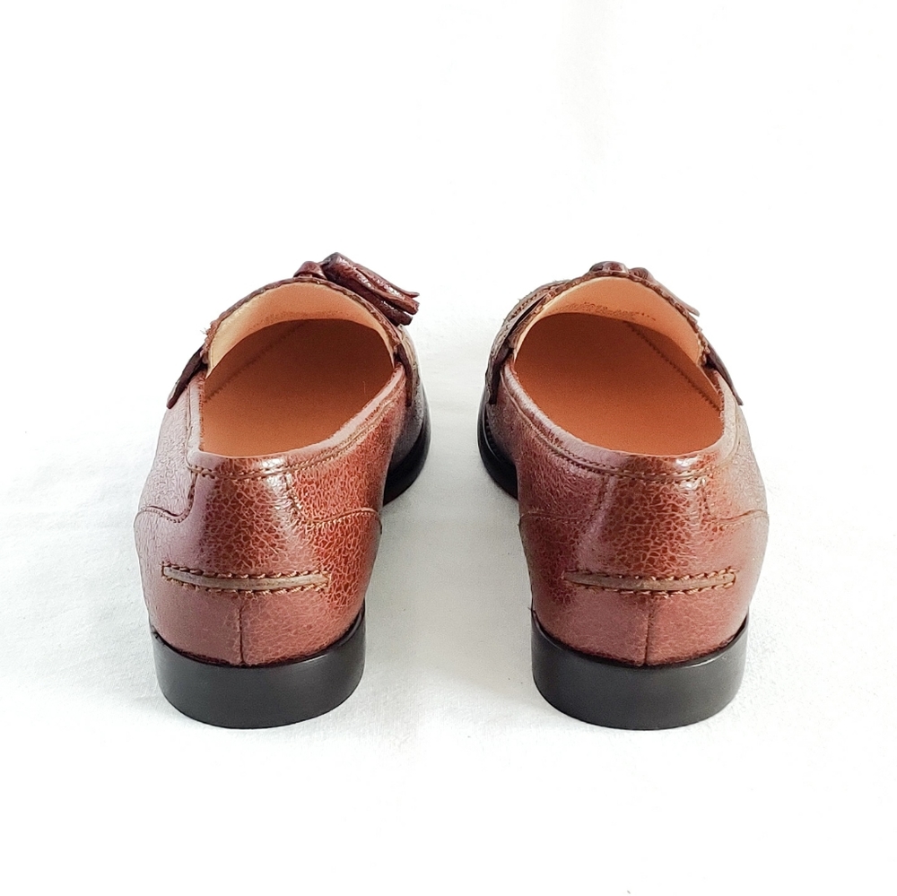 *SOLD* J. Crew Crackled leather Academy loafers - Picture 8 of 11